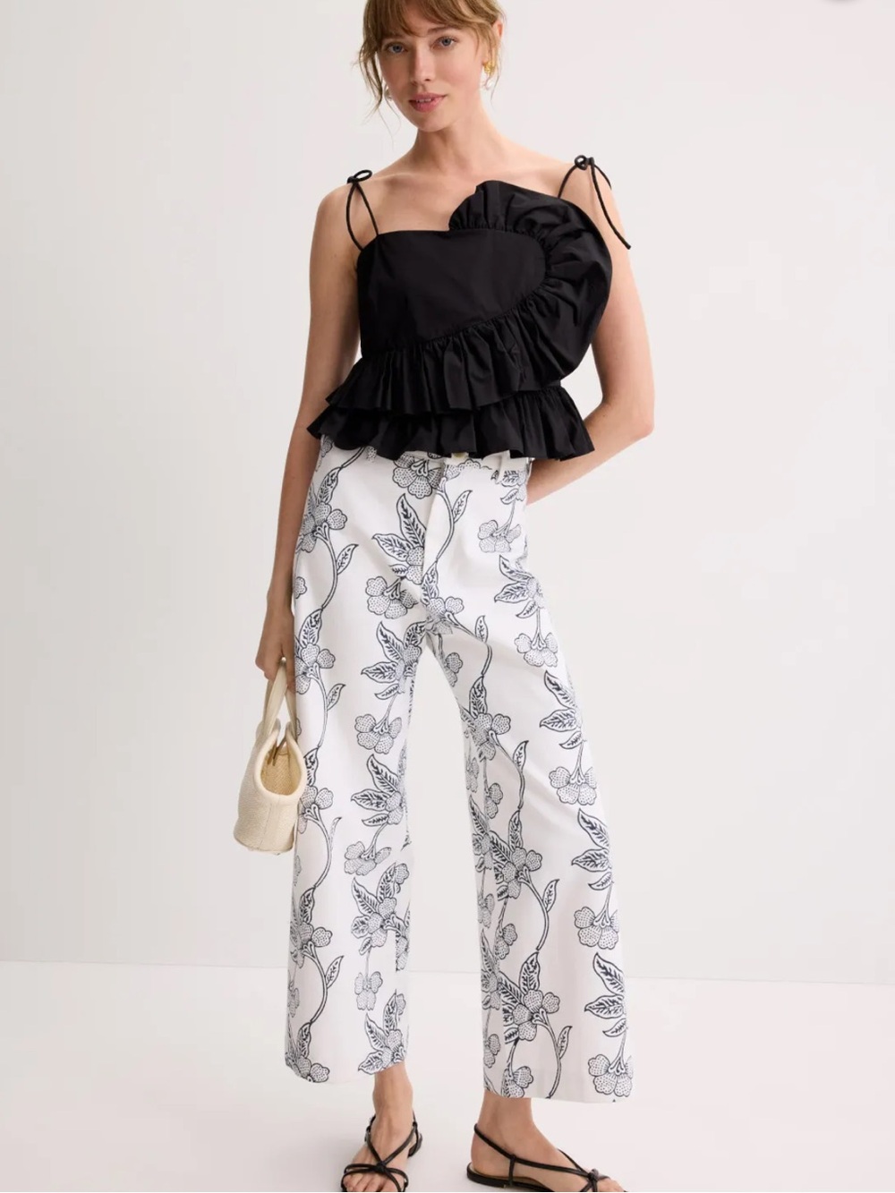 SZ Blockprints Disco Pants White Navy Sz S
